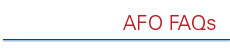 AFO FAQ